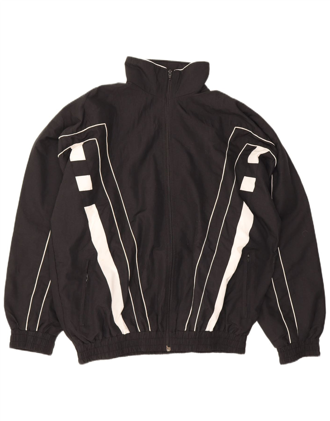 Ανδρική φόρμα Vintage Top Jacket Μεγάλο Μαύρο Χρώμα Πολυεστέρας