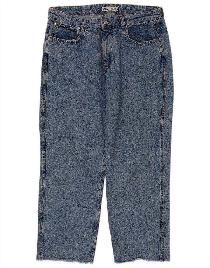 ZARA Γυναικείο Loose Jeans EU 42 Large W32 L27 Blue