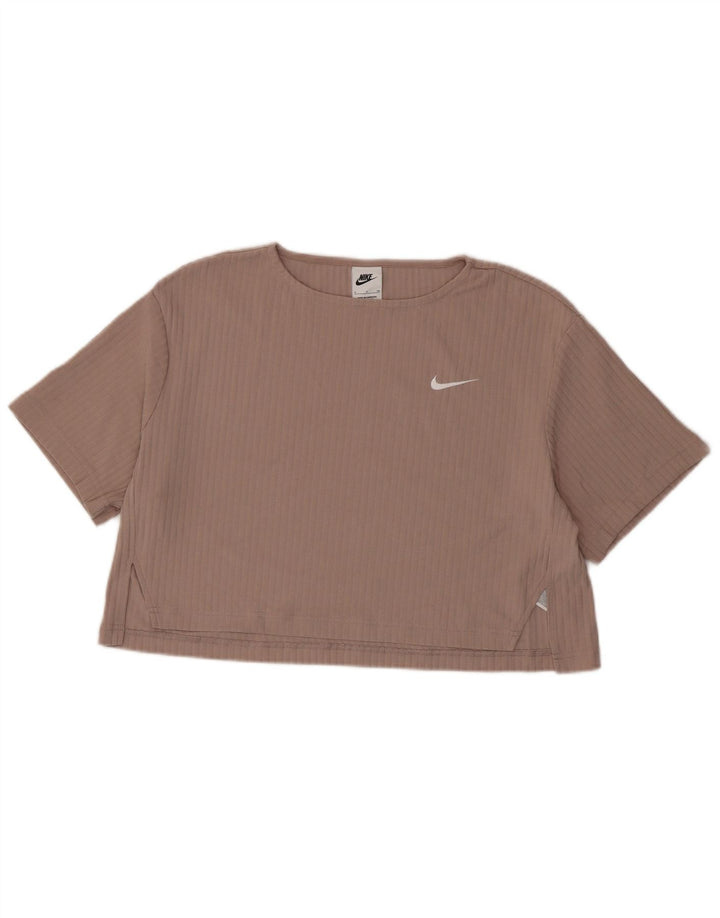 Γυναικείο μπλουζάκι NIKE Crop Oversized Top 10 Μικρό γκρι βαμβακερό