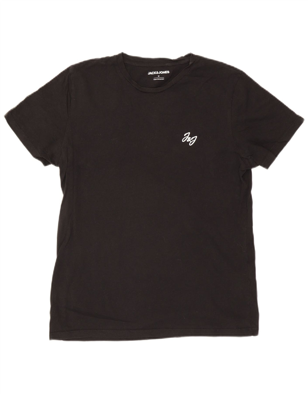 Jack & Jones Ανδρικό T-Shirt Top Μεσαίο μαύρο βαμβακερό
