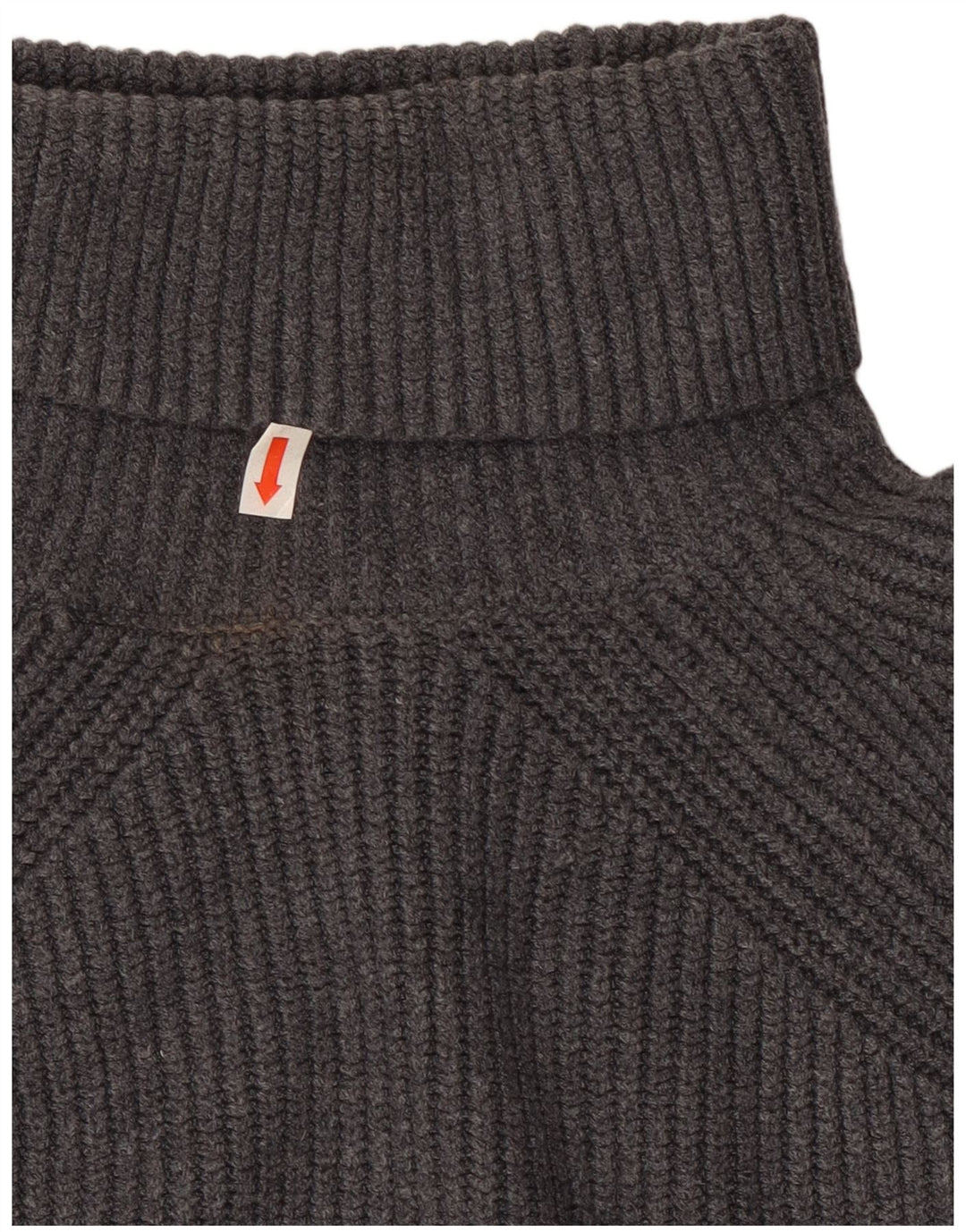 Marks & Spencer Γυναικείο Crop Roll Neck πουλόβερ UK 10 Small Grey