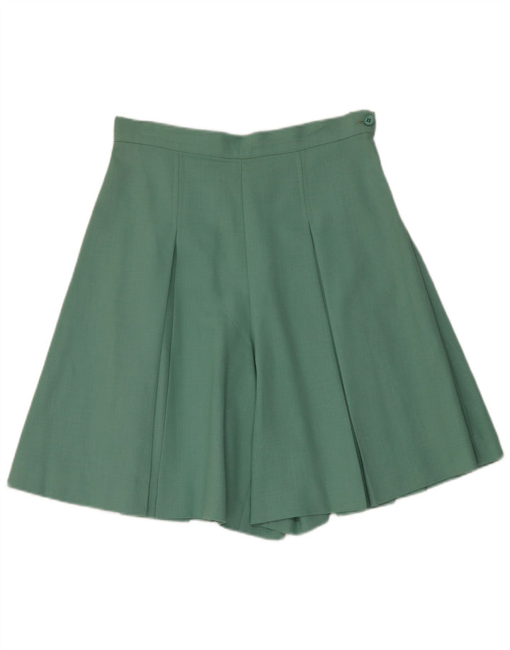 Vintage γυναικείο σετ 1 κουμπιού 2 τεμαχίων UK 12 Medium W28 Green Acetate