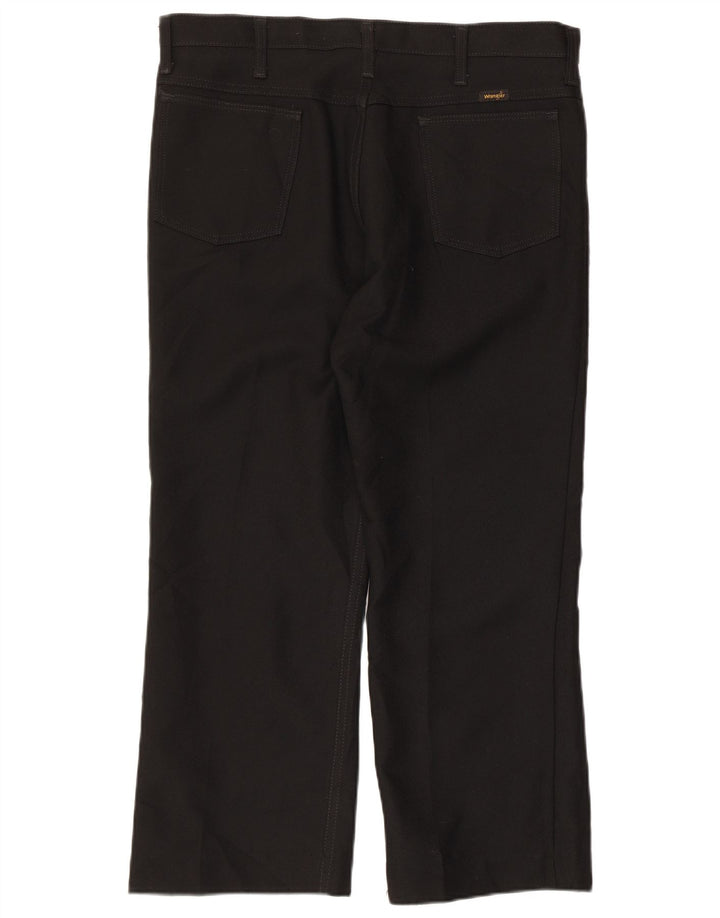 Ανδρικό ίσιο casual παντελόνι WRANGLER W36 L26 Μαύρο πολυεστέρα
