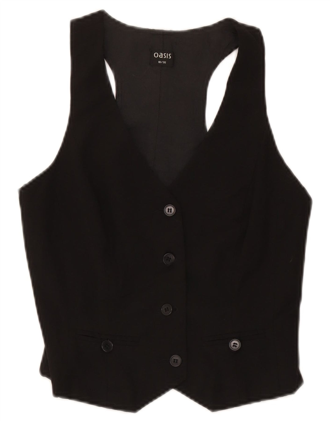Γυναικείο γιλέκο Oasis UK 10 Small Black Polyester