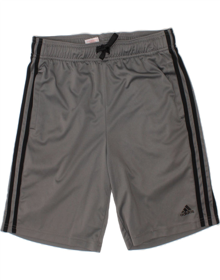 ADIDAS Boys Sport Shorts 13-14 Years Grey Polyester Vintage Adidas and Second-Hand Adidas from Messina Hembry 