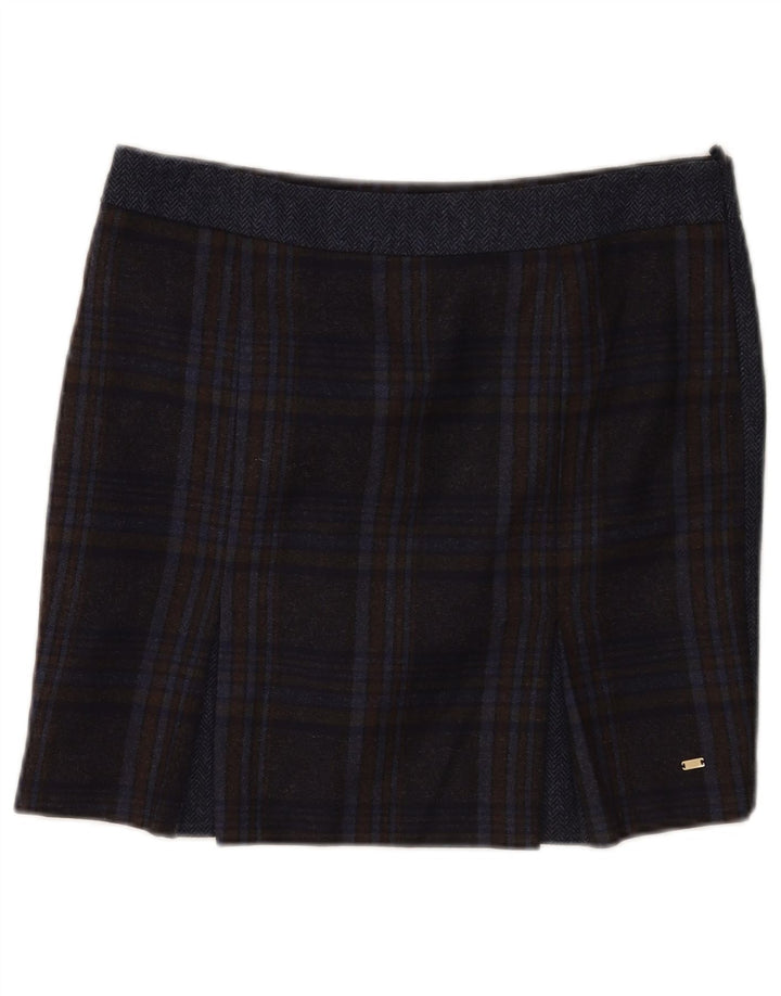 Tommy Hilfiger Γυναικεία Μίνι Φούστα US 8 Medium W32 Navy Blue καρό μαλλί