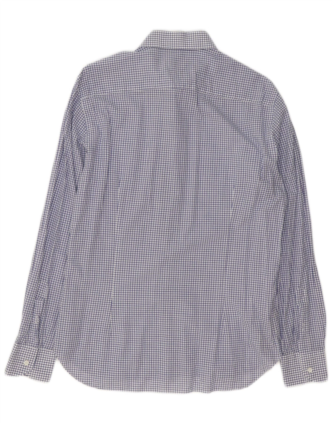 Ανδρικό πουκάμισο Massimo Dutti μεγέθους 42 16 1/2 Large Blue Check Cotton