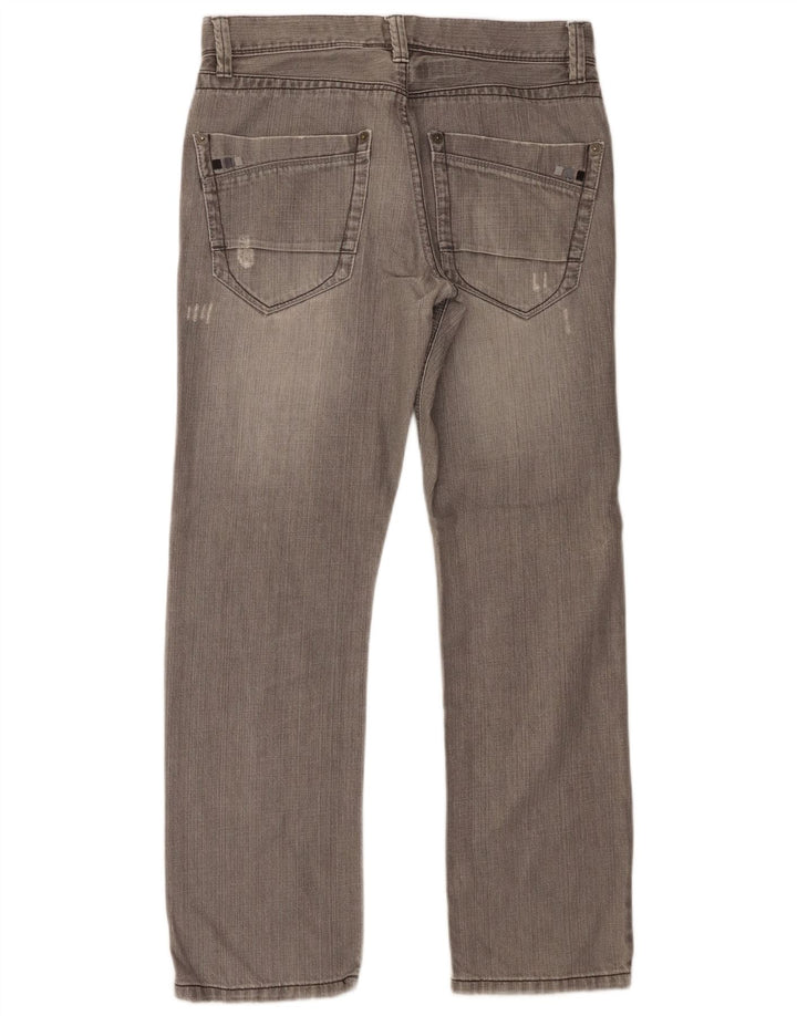 Ανδρικό τζιν Dkny Distressed Straight W31 L30 Γκρι βαμβακερό