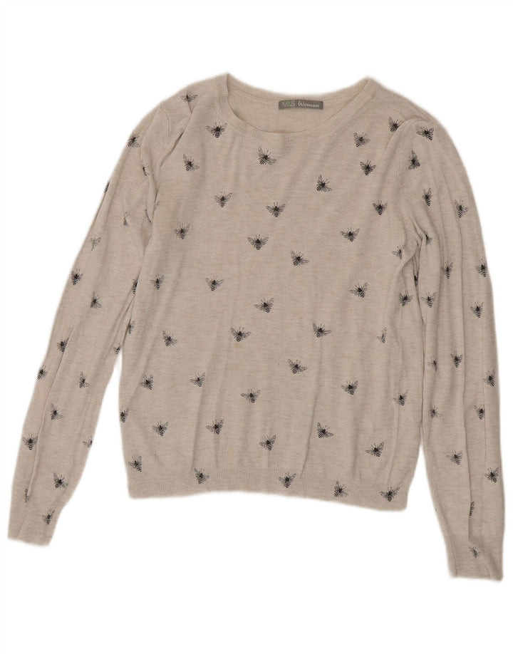 Marks & Spencer Γυναικείο πουλόβερ με λαιμόκαυστο UK 8 Small Grey