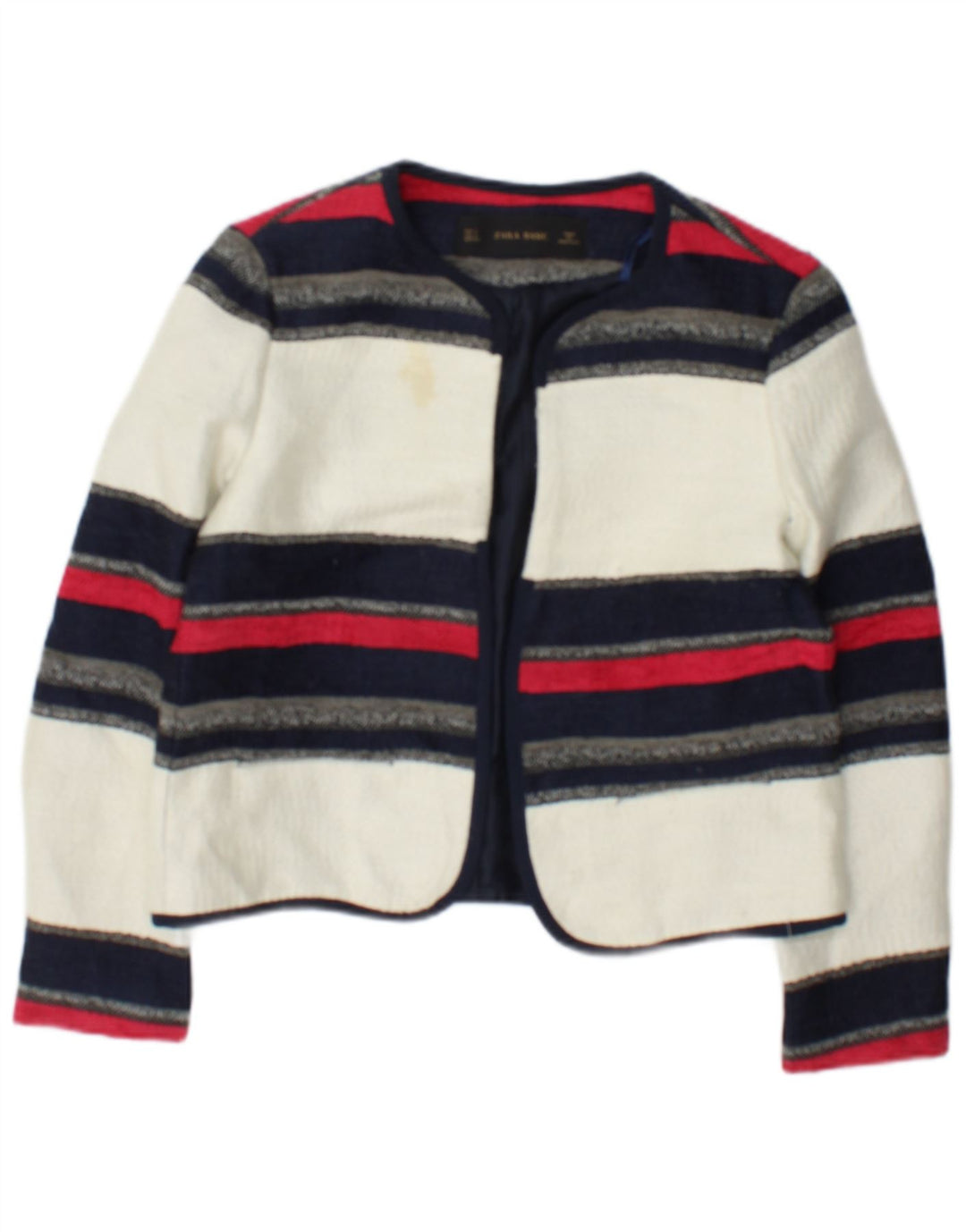 Zara Γυναικείο ανοιχτό μπουφάν Bolero UK 10 Small White Ride