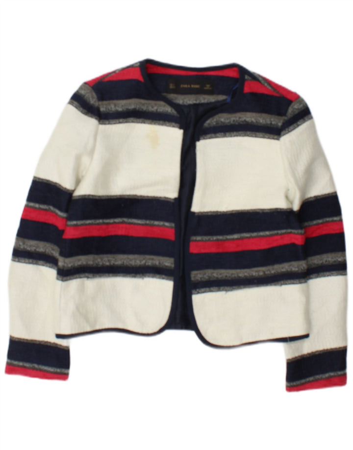 Zara Γυναικείο ανοιχτό μπουφάν Bolero UK 10 Small White Ride