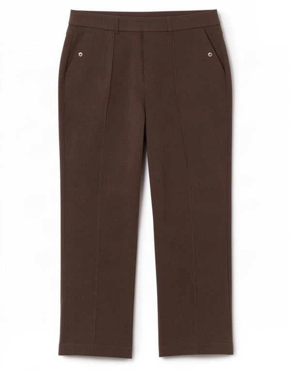 Marks & Spencer Γυναικείο ίσιο παντελόνι Chino UK 10 Small W28 L26 Brown