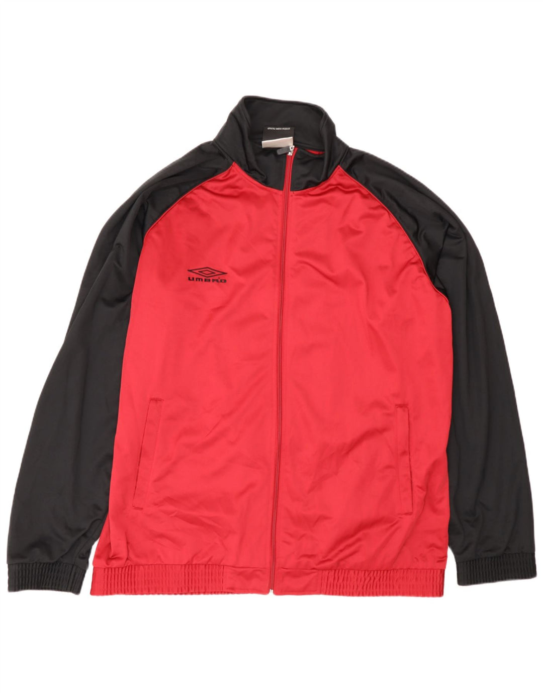 Ανδρική φόρμα Umbro Top Jacket UK 47/49 2XL Red Colourblock Polyester