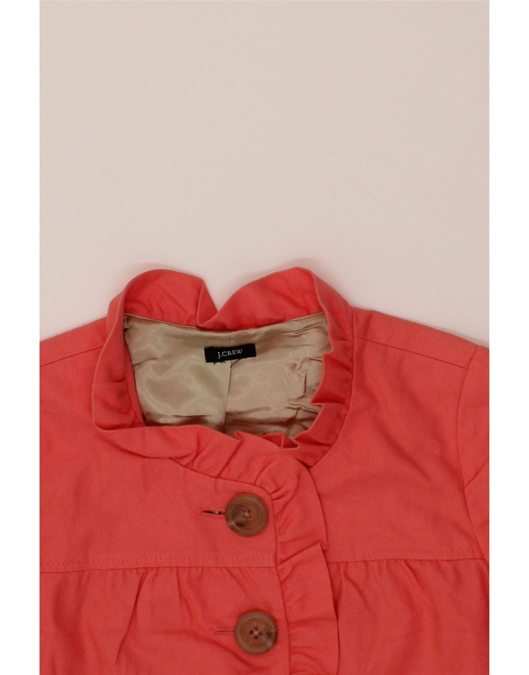 J. CREW Womens 3 Button 3/4 Sleeve Blazer Jacket UK 14 Medium Red Vintage J. Crew and Second-Hand J. Crew from Messina Hembry 