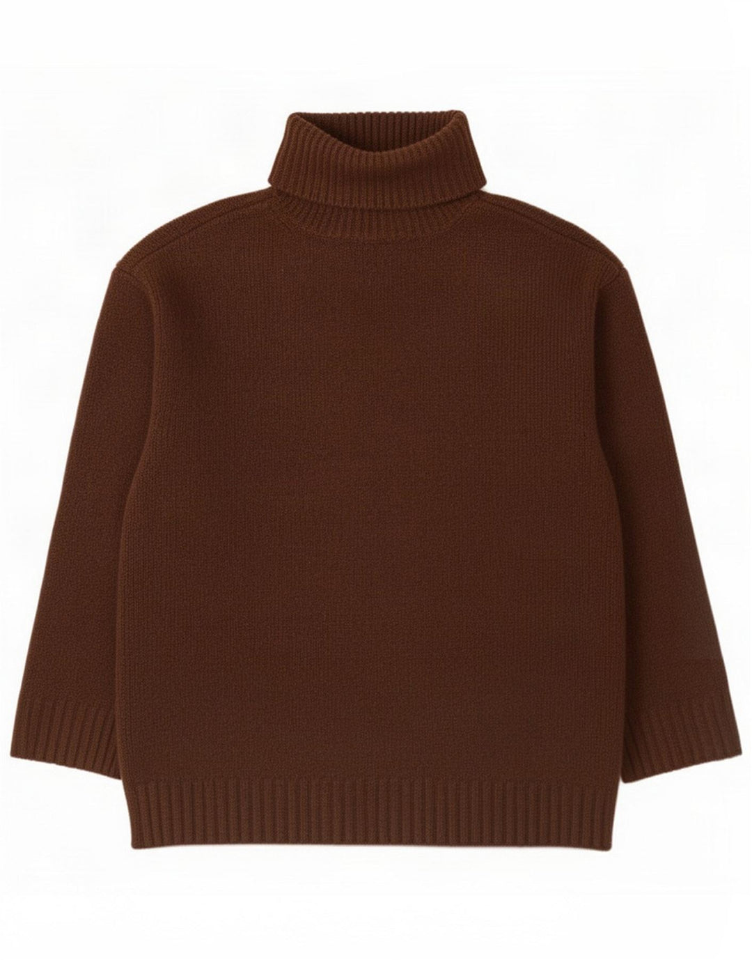 Marks & Spencer Γυναικείο πουλόβερ με ρολό λαιμόκοψη UK 14 Medium Brown