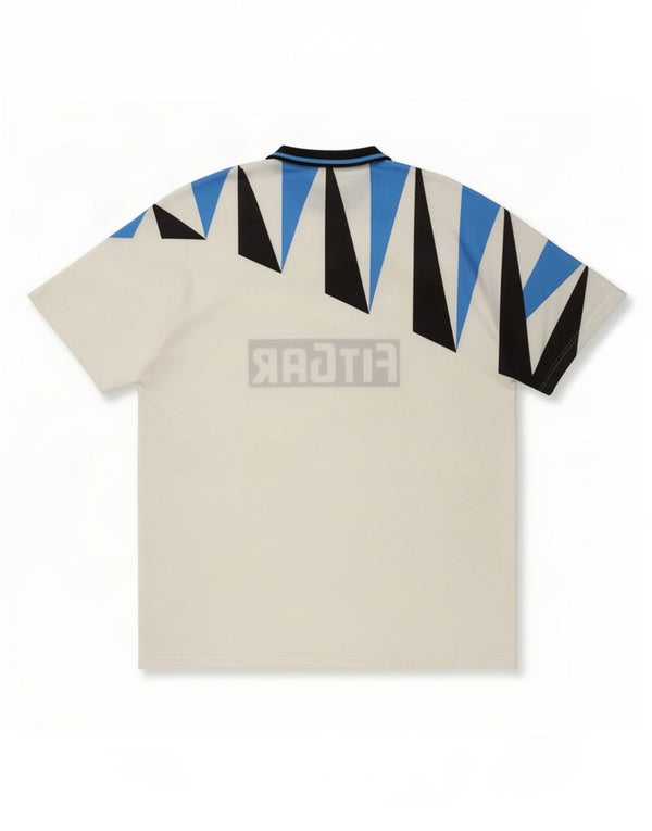 Umbro Mens Inter Milan 1991-92 εκτός έδρας ποδοσφαιρική φανέλα XL White Geometric
