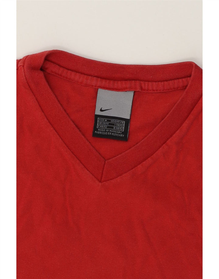 NIKE Mens T-Shirt Top UK 39/41 Medium Red Cotton Vintage Nike and Second-Hand Nike from Messina Hembry 