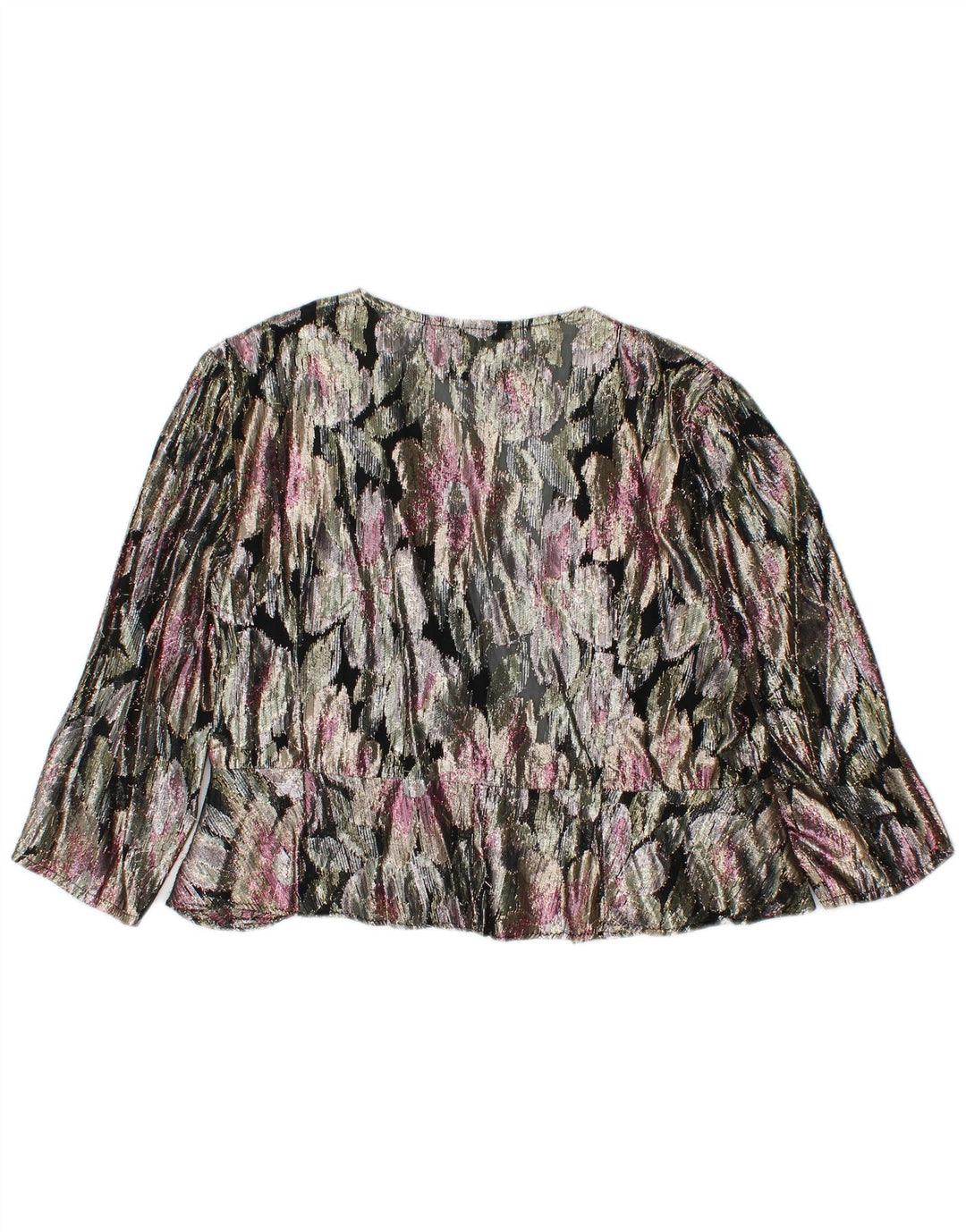 ARELLA Γυναικεία ζακέτα Crop UK 16 Large πολύχρωμα φλοράλ