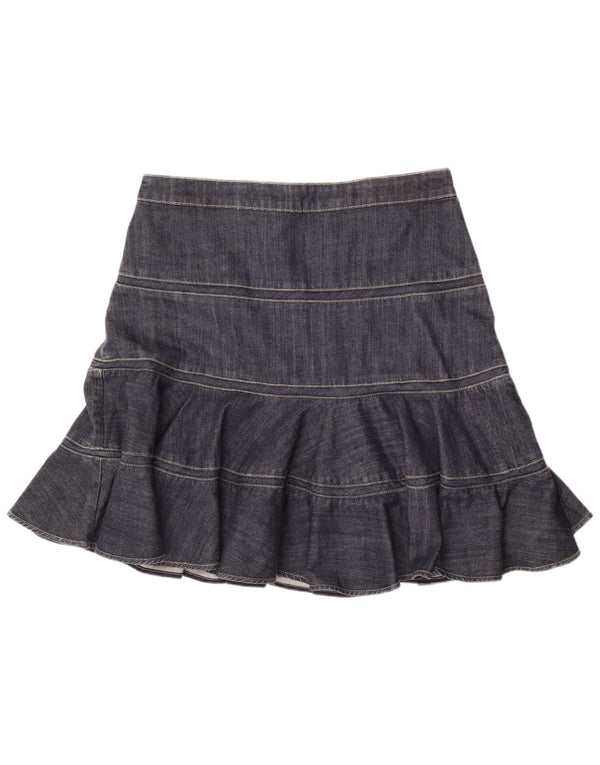 Karen Millen Γυναικεία Τζιν Φούστα W34 Μεγάλη Navy Μπλε Βαμβακερή