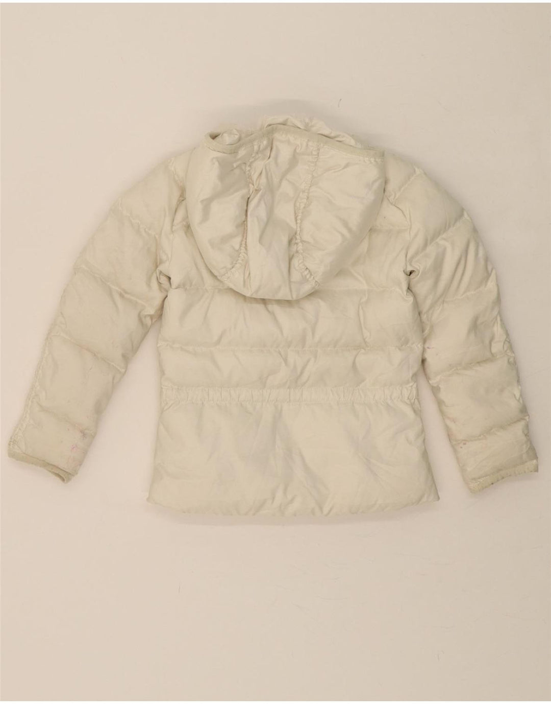 RALPH LAUREN Girls Hooded Padded Jacket 4-5 Years White Polyester Vintage Ralph Lauren and Second-Hand Ralph Lauren from Messina Hembry 