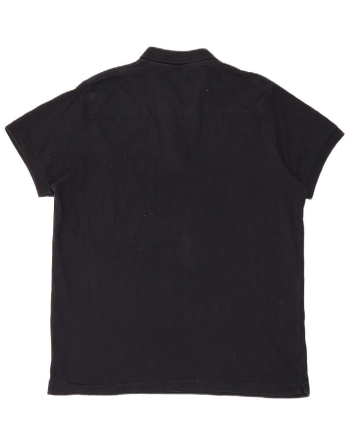 French Connection Ανδρικό Πόλο Μπλουζάκι 2XL Navy Blue από βαμβάκι