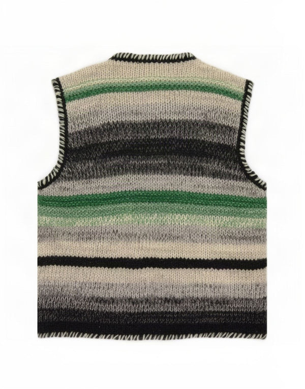 Benetton Γυναικείο Αμάνικο Ζακέτα UK 12 Medium Πολύχρωμο