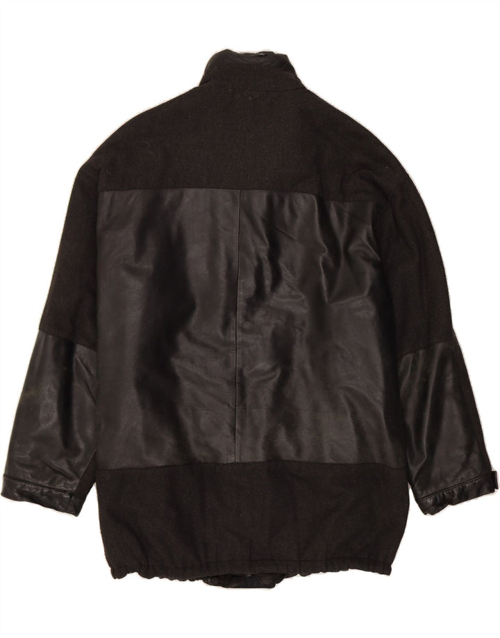 JOOP Mens Leather Jacket UK 42 XL Black Leather Vintage Joop and Second-Hand Joop from Messina Hembry 