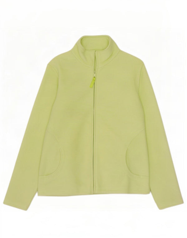 Marks & Spencer Γυναικείο Fleece Jacket UK 12 Medium Green Polyester