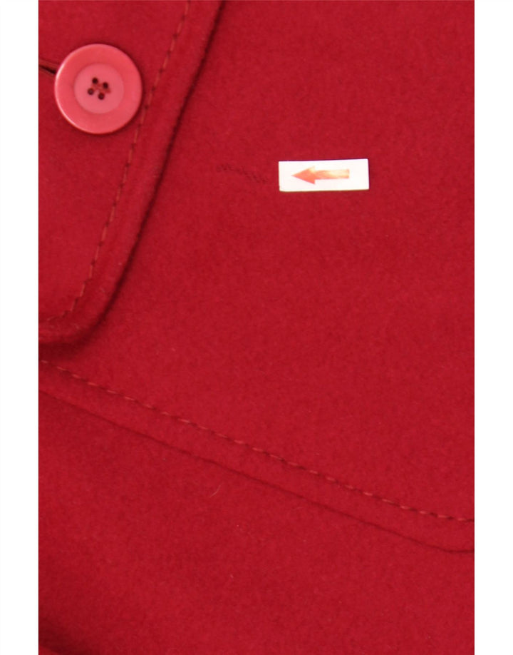 Vintage Γυναικείο Oversized Πανωφόρι IT 53 2XL Κόκκινο Μαλλί