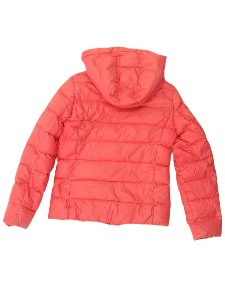 Woolrich γυναικείο μπουφάν με κουκούλα UK 10 Small Pink Polyamide