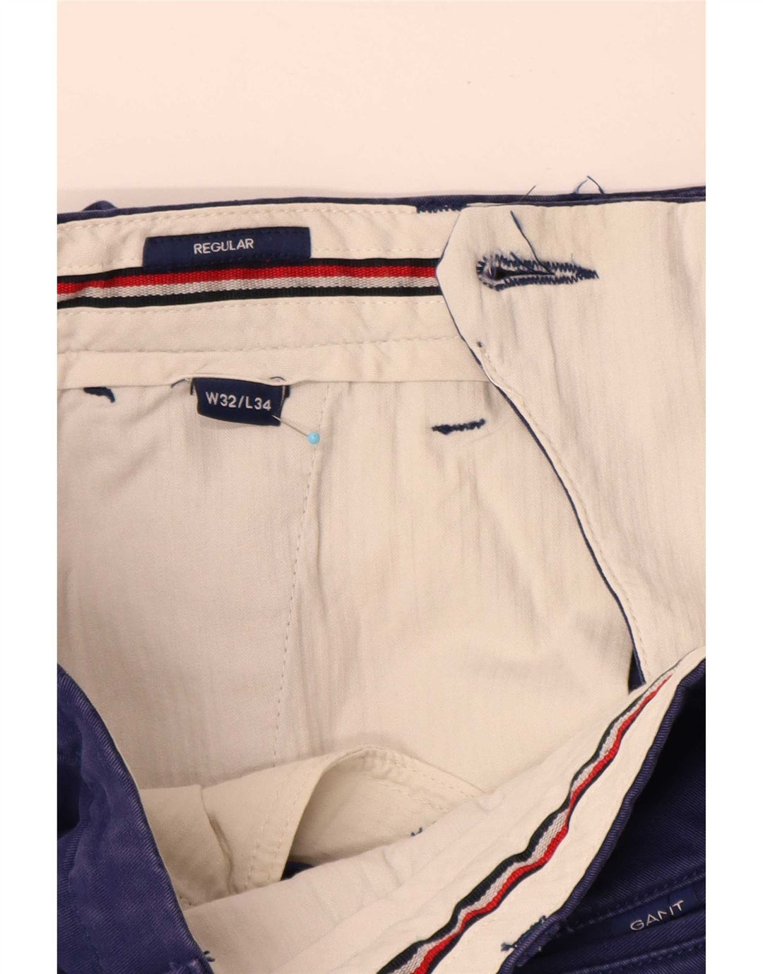 Ανδρικό παντελόνι Gant Regular Chino W32 L34 Μπλε βαμβακερό