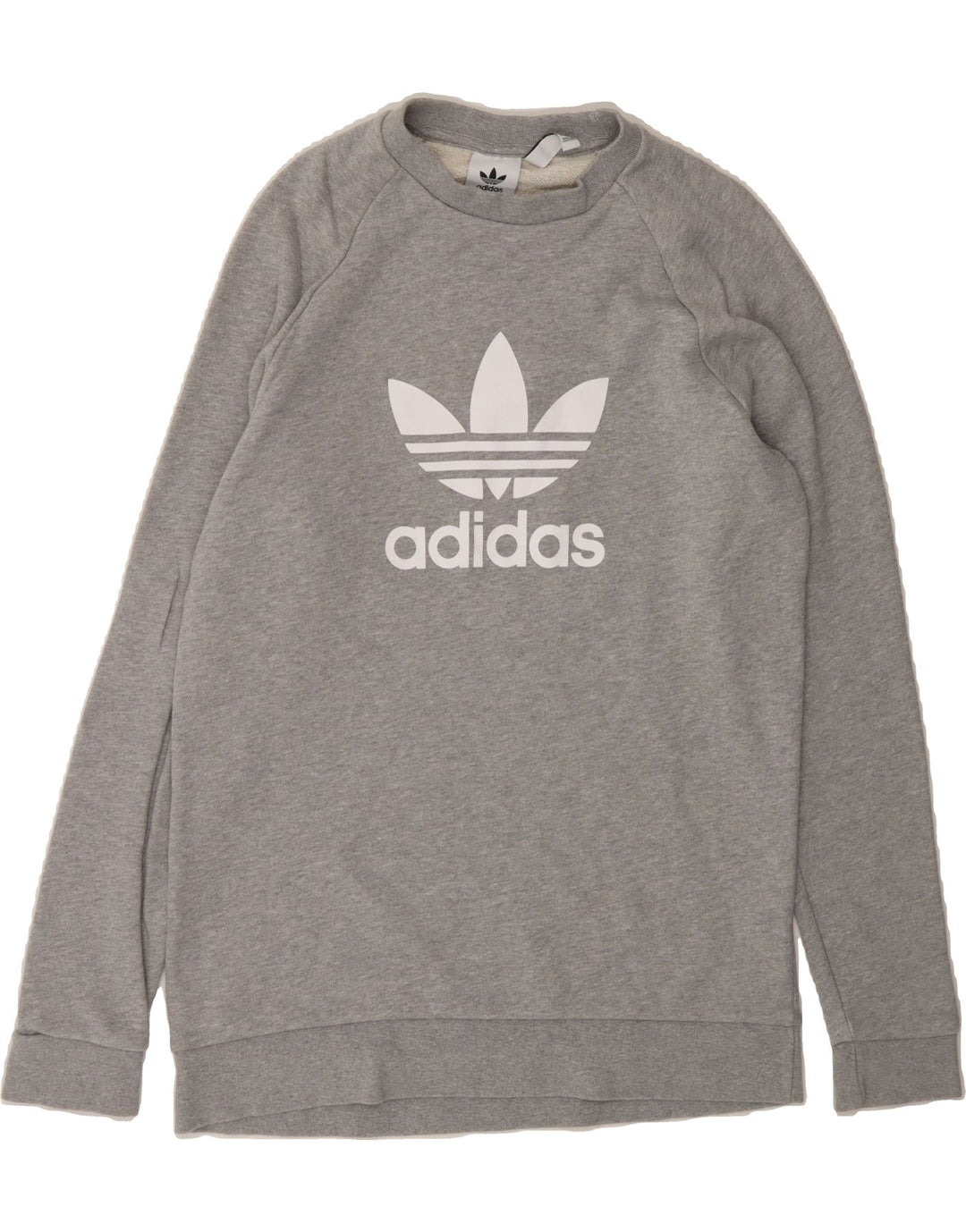ADIDAS Mens Graphic Sweatshirt Jumper Medium Grey Cotton Vintage Adidas and Second-Hand Adidas from Messina Hembry 