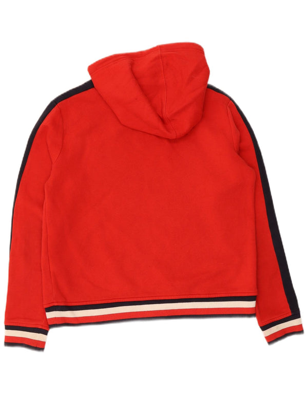 Tommy Hilfiger Womens Relaxed Fit Hoodie Jumper UK 6 XS Colourblock