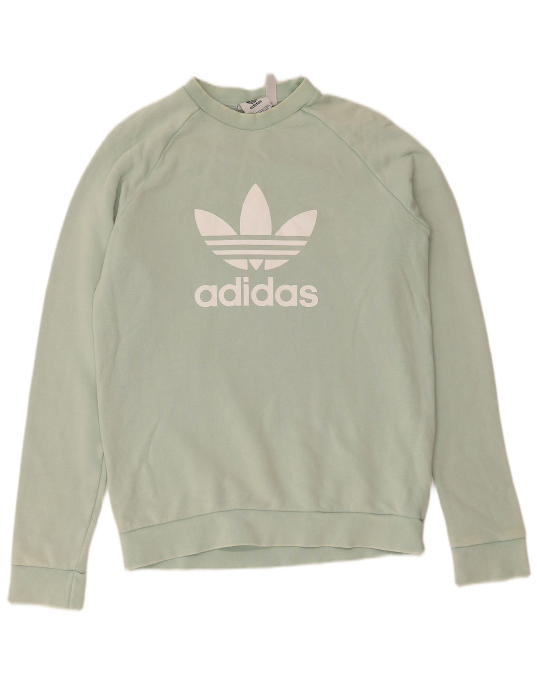 Ανδρικό γραφικό φούτερ Adidas Jumper Μικρό τιρκουάζ βαμβακερό