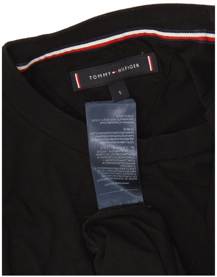 TOMMY HILFIGER Ανδρικό T-Shirt Top Μικρό μαύρο βαμβακερό
