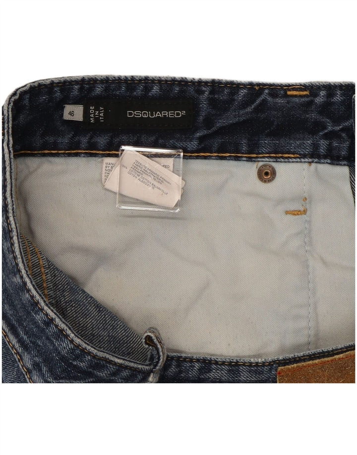 Dsquared Γυναικεία Distressed Slim Jeans IT 46 Large W32 L29 Μπλε βαμβακερό