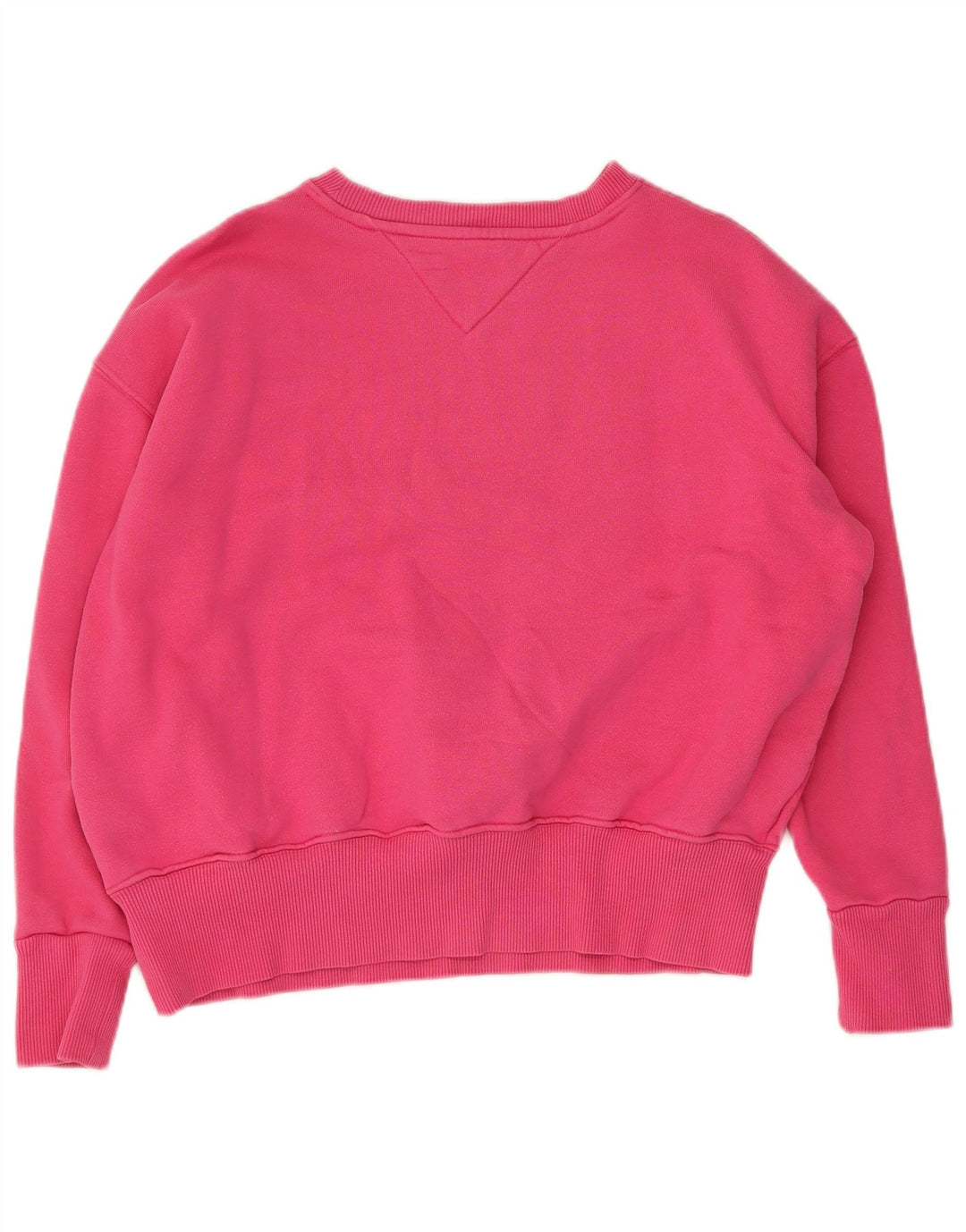 Tommy Hilfiger Γυναικείο γραφικό υπερμεγέθη φούτερ Jumper UK 10 Small Pink