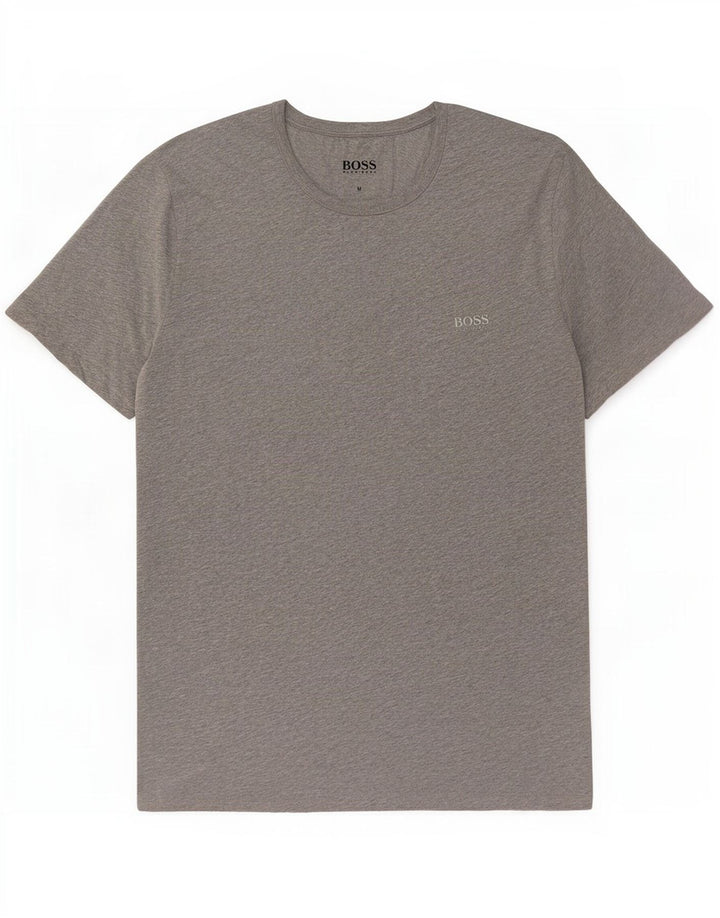 Ανδρικό T-Shirt Hugo Boss Τοπ μεσαίο γκρι βαμβακερό