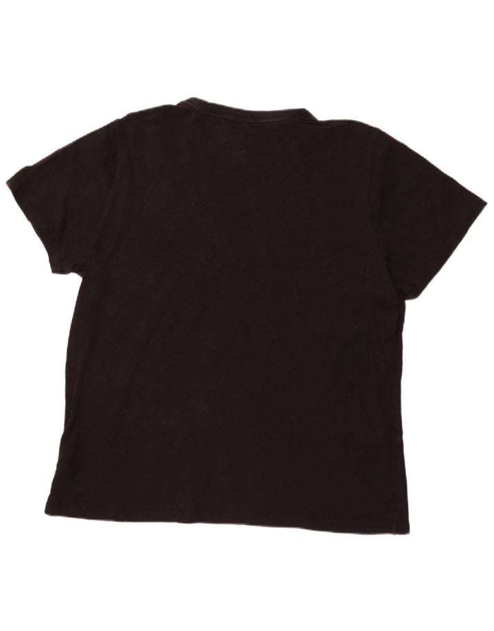 Ανδρικό γραφικό μπλουζάκι SUPERDRY Top 2XL Μαύρο βαμβακερό