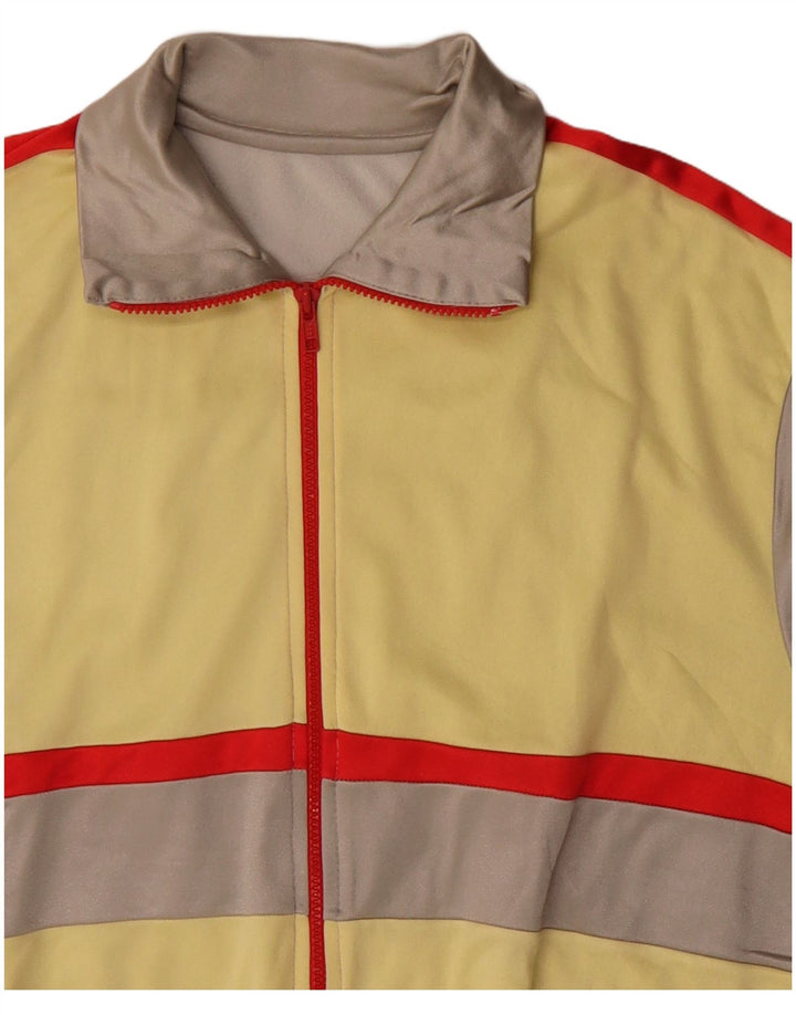 Vintage ανδρική αθλητική φόρμα Top Jacket μεσαίο γκρι Colourblock