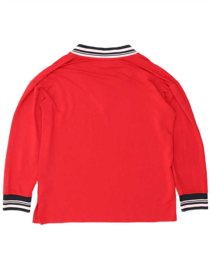 TOMMY HILFIGER Γυναικείο μακρυμάνικο 14 μεσαίο κόκκινο βισκόζη