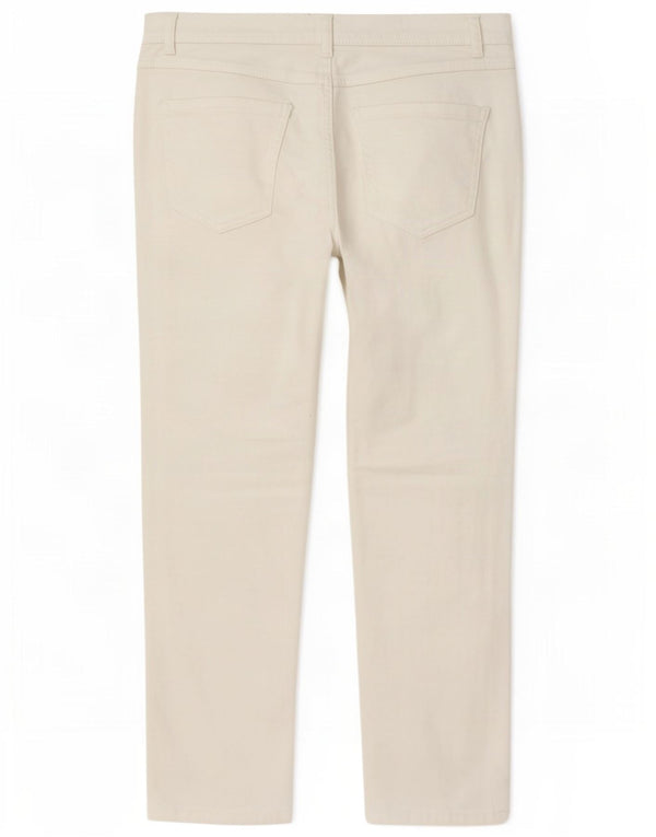 M&Co Γυναικεία Straight Jeans UK 18 XL W40 L28 Λευκό βαμβακερό