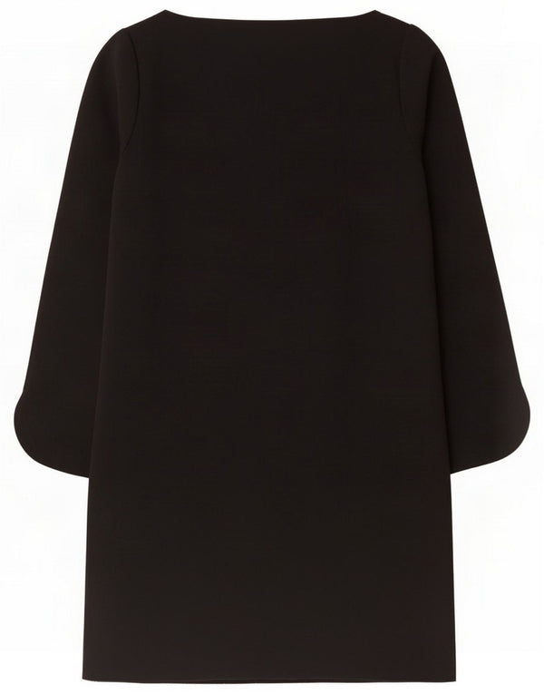 Zara Γυναικείο Φόρεμα Regular Shift UK 14 Large Black Polyester