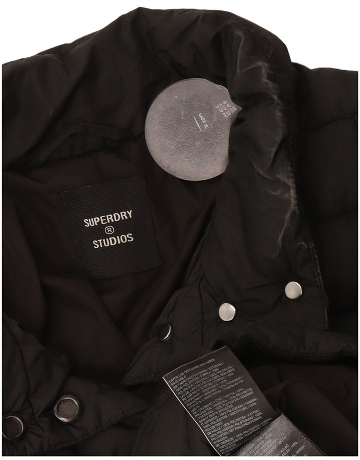 Superdry Γυναικείο Crop Padded Jacket UK 8 Small Black Polyester