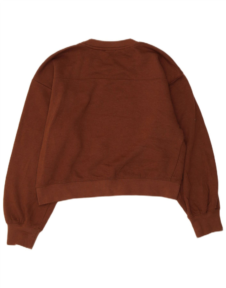 Γυναικεία φούτερ ZARA Crop Oversized Jumper UK 10 Small Brown