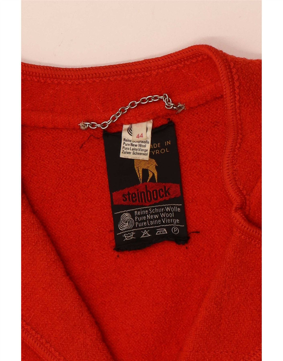 Steinbock Γυναικείο Μπουφάν Blazer με 5 κουμπιά IT 44 Μεσαίο κόκκινο μαλλί