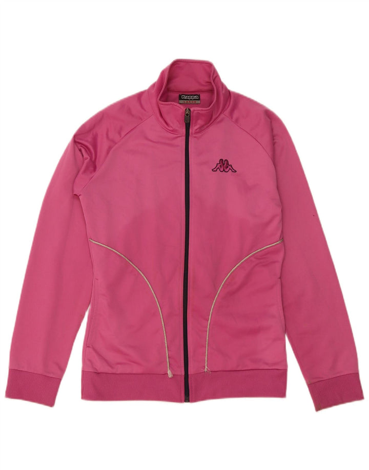 Kappa Γυναικεία φόρμα Top Jacket UK 14 Large Pink Polyester