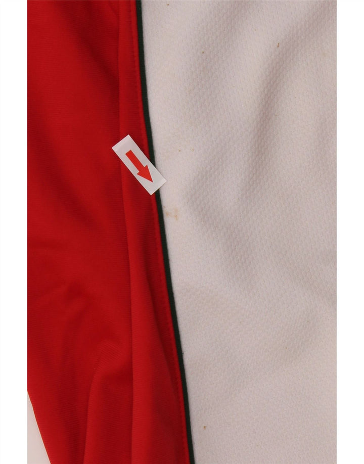 Vintage γυναικεία αθλητική φόρμα παντελόνι IT 40 Small Red Colourblock Πολυεστέρας