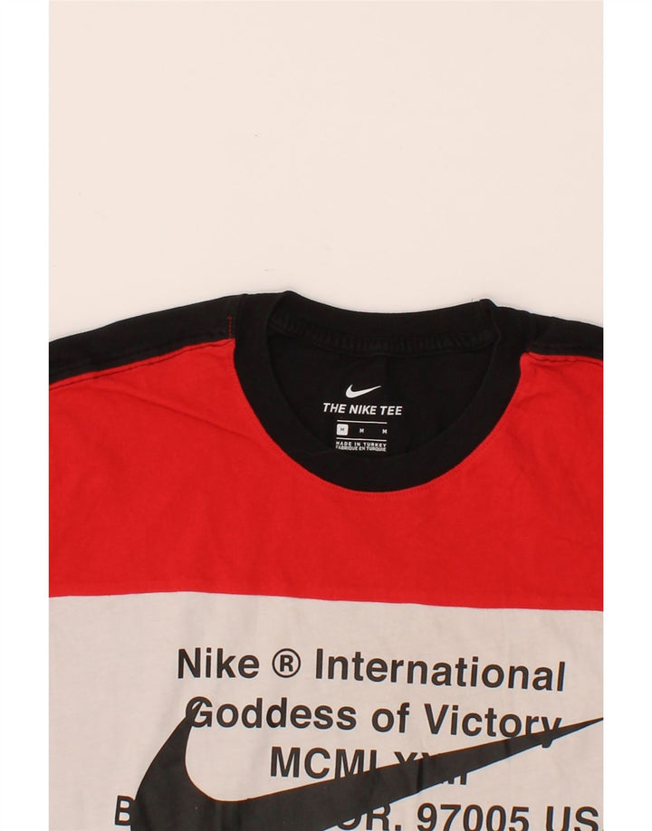 Ανδρικό γραφικό μπλουζάκι NIKE, μεσαίο μαύρο χρώμα, βαμβακερό