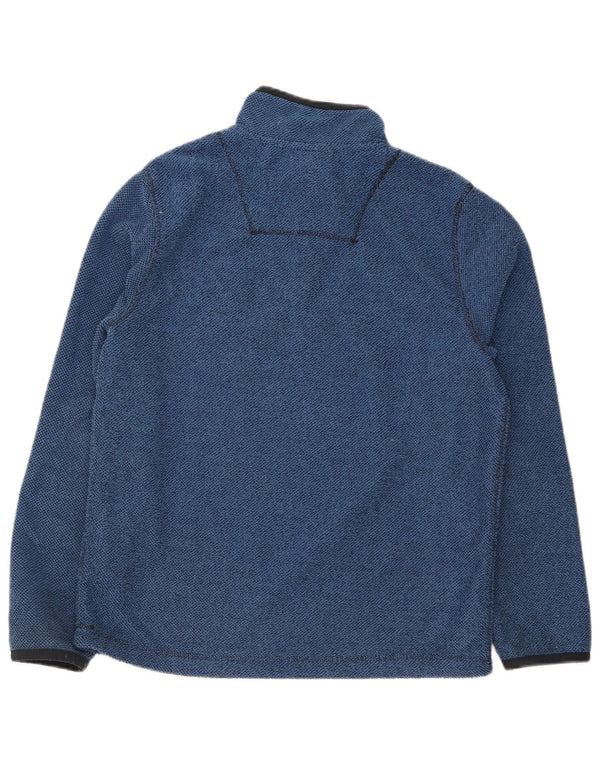 Weird Fish Mens Zip Fleece Jumper Μεγάλο Μπλε Πολυεστέρας